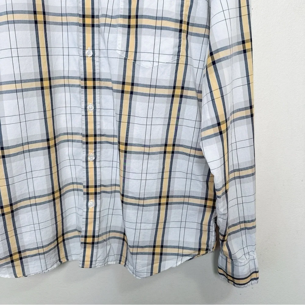 J.crew Mens XL Plaid Light Weight Slim Fit Shirt